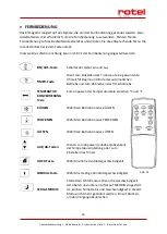 Preview for 14 page of Rotel MOBILEAIRCONDITIONER797CH2 Instructions For Use Manual