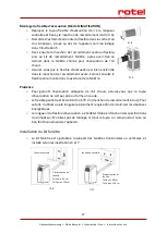 Preview for 27 page of Rotel MOBILEAIRCONDITIONER797CH2 Instructions For Use Manual