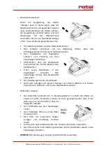 Предварительный просмотр 9 страницы Rotel NOX U657CH1 Instructions For Use Manual