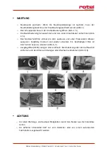 Preview for 8 page of Rotel PALLA Instructions For Use Manual