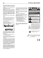 Preview for 2 page of Rotel RA-04 SE Owner'S Manual