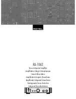 Rotel RA-1062 User Manual preview