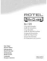 Preview for 1 page of Rotel RA-1520 Owner'S Manual