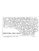 Preview for 10 page of Rotel RA-310 Operation Manual