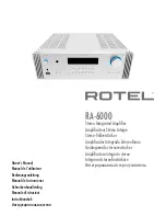 Rotel RA-6000 Owner'S Manual preview