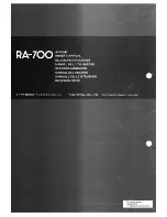 Preview for 15 page of Rotel RA-700 Owner'S Manual