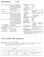 Preview for 3 page of Rotel RA-980BX Technical Manual