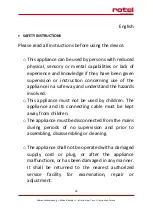 Preview for 24 page of Rotel RACLETTEGRILL1232CH Instructions For Use Manual