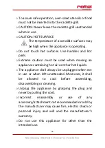 Preview for 26 page of Rotel RACLETTEGRILL1232CH Instructions For Use Manual