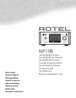 Rotel RAP-1580 Owner'S Manual preview