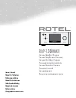 Preview for 1 page of Rotel RAP-1580MKII Owner'S Manual