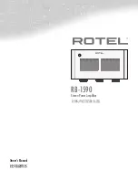 Rotel RB-1590 Owner'S Manual preview