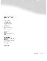 Preview for 10 page of Rotel RB-1592 Owner'S Manual