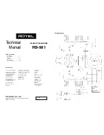 Preview for 1 page of Rotel RB-981 Technical Manual