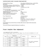 Preview for 3 page of Rotel RB-985 MKII Technical Manual