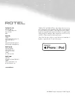 Preview for 16 page of Rotel RC-1590MKII Owner'S Manual