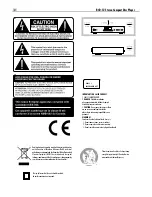 Предварительный просмотр 2 страницы Rotel RCD-12 Owner'S Manual