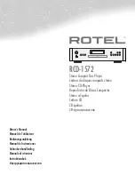 Rotel RCD-1572 Owner'S Manual preview