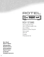 Rotel RCD-1572MKII Owner'S Manual preview