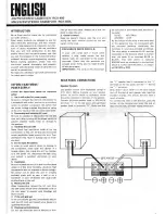 Предварительный просмотр 2 страницы Rotel RCX-400 Owner'S Manual