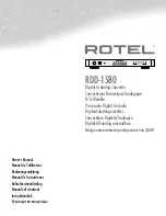 Preview for 1 page of Rotel RDD-1580 Owner'S Manual