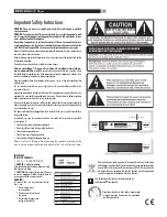 Preview for 2 page of Rotel RDV-1045 Owner'S Manual