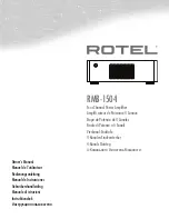 Rotel RMB-1504 Owner'S Manual preview