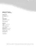 Preview for 10 page of Rotel RMB-1504 Owner'S Manual