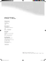 Preview for 56 page of Rotel RMB-1512 Owner'S Manual