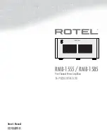 Rotel RMB-1555 Owner'S Manual preview