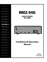 Rotel RMZ-955 Installation & Operation Manual preview