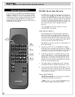 Preview for 26 page of Rotel RMZ-955 Installation & Operation Manual