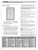 Preview for 28 page of Rotel RMZ-955 Installation & Operation Manual