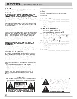 Preview for 16 page of Rotel RQ-970 Owner'S Manual