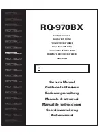 Rotel RQ-970BX Owner'S Manual preview