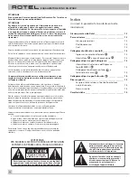 Preview for 16 page of Rotel RQ-970BX Owner'S Manual