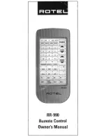 Rotel RR-990 Owner'S Manual предпросмотр