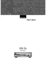 Rotel RSDX-02e Owner'S Manual предпросмотр