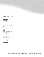 Preview for 177 page of Rotel RSP-1576 Owner'S Manual