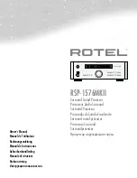 Предварительный просмотр 1 страницы Rotel RSP-1576MKII Owner'S Manual