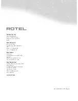 Preview for 45 page of Rotel RSP-1580 Owner'S Manual