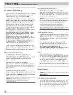 Preview for 12 page of Rotel RSS-900 Owner'S Manual