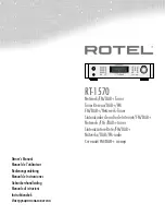 Preview for 1 page of Rotel RT-1570 Owner'S Manual