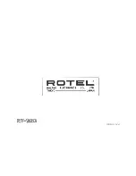 Preview for 9 page of Rotel RT-320 Operating Manual