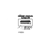 Rotel RT-500 Owner'S Manual preview