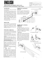 Preview for 2 page of Rotel RT-850 Owner'S Manual