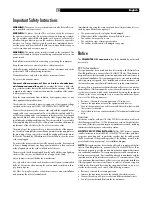 Preview for 3 page of Rotel RX-1052 Owner'S Manual