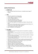 Preview for 41 page of Rotel SALON 608CH2 Instructions For Use Manual