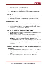 Preview for 42 page of Rotel SALON 608CH2 Instructions For Use Manual