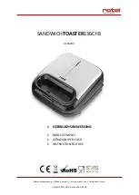 Preview for 1 page of Rotel SANDWICHTOASTER136CH3 Instructions For Use Manual